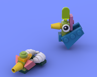 A bird and a duck