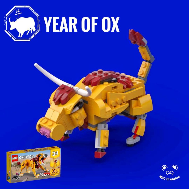 Year of 2024 ox lego