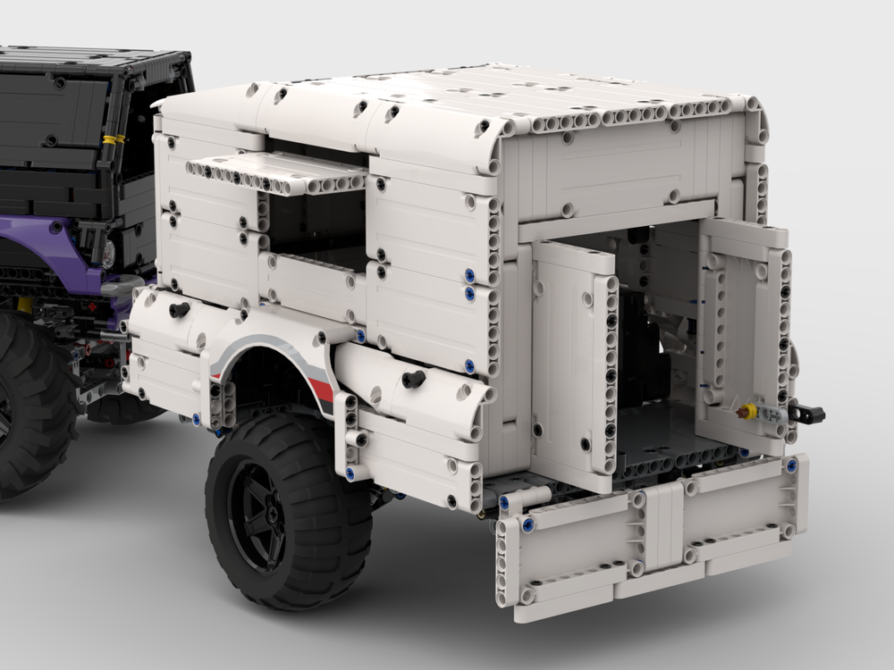 LEGO MOC Offroad Trailer by Theoderic | Rebrickable - Build with LEGO