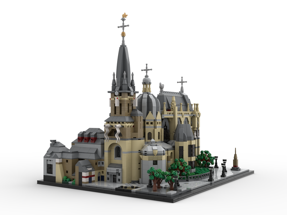 LEGO MOC Aachen cathedral by Pizzasemmel | Rebrickable - Build with LEGO