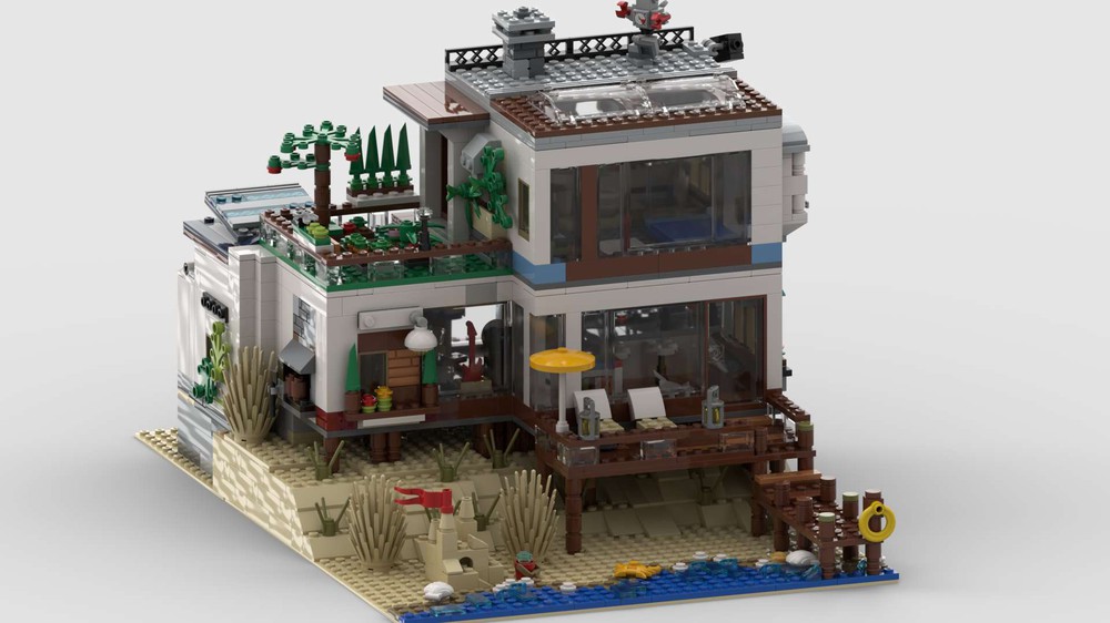 LEGO MOC House on the dune by gangstergazelle | Rebrickable - Build with LEGO