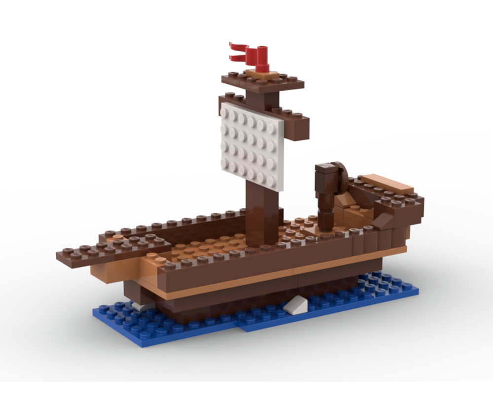 LEGO MOC Small Pirate Ship by CMSmusic27 Rebrickable Build with LEGO