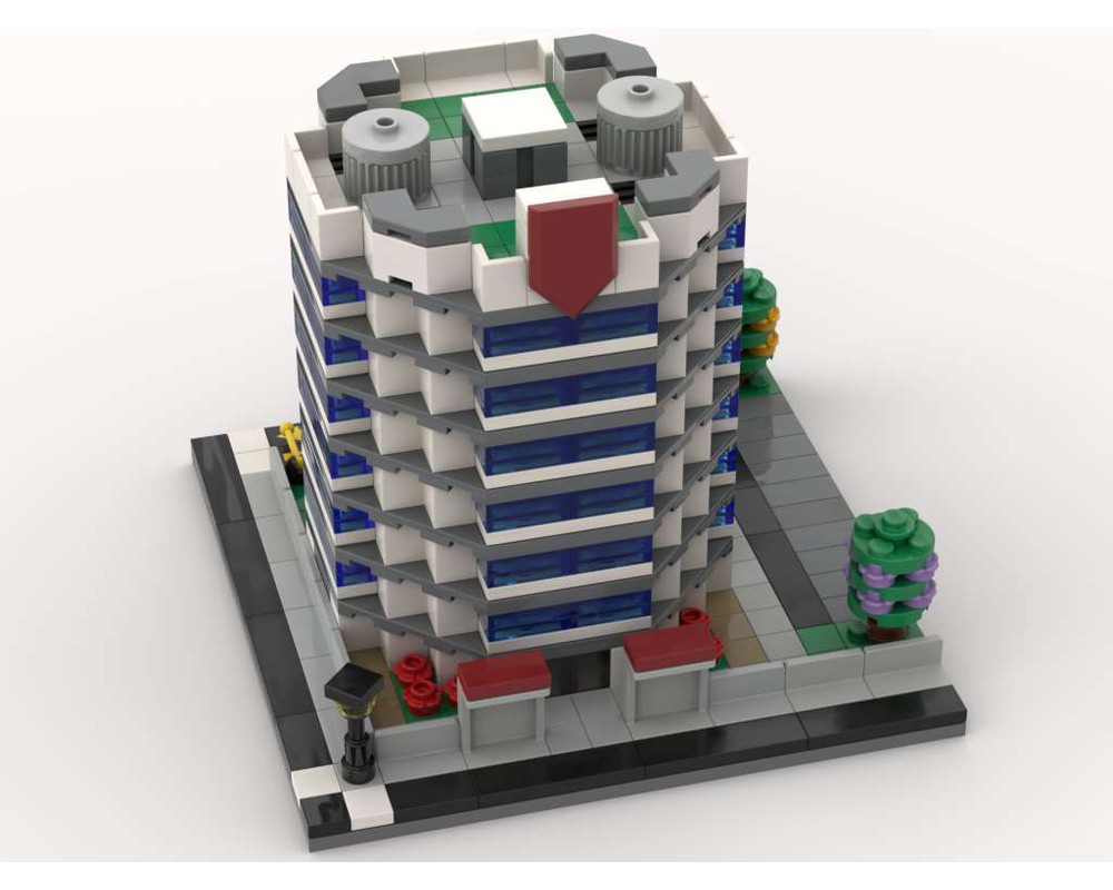 LEGO MOC Modular Office Building #1 By Meregt | Rebrickable - Build ...