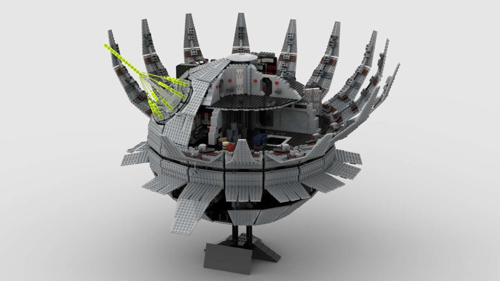 udsende Milepæl Mirakuløs LEGO MOC UCS Death Star - Playset & Statue Combo by BigJudge | Rebrickable  - Build with LEGO