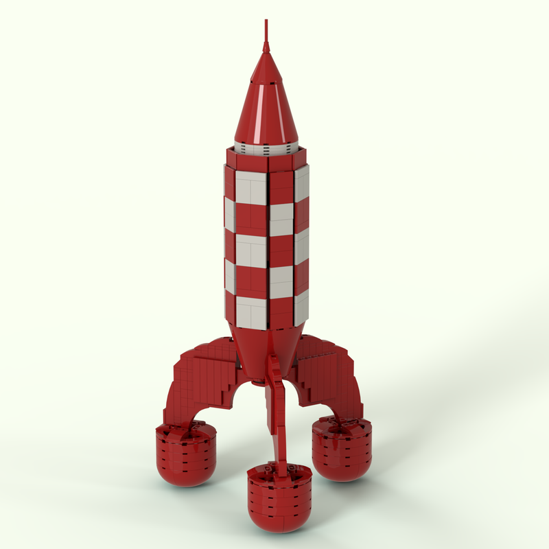 tømmerflåde Demokratisk parti klaver LEGO MOC Tintin XFRL-6 rocket-Destination Moon by PedroJ | Rebrickable -  Build with LEGO