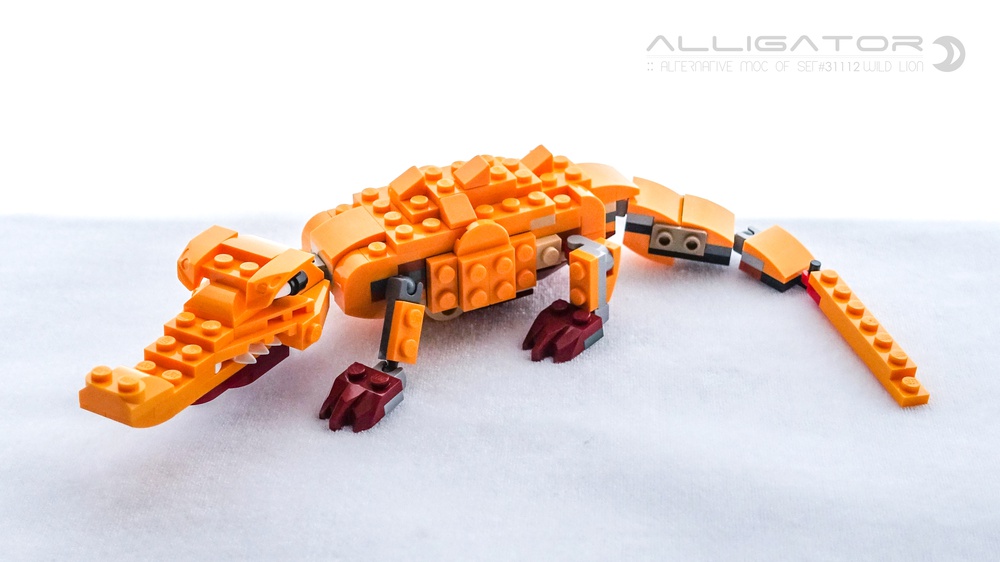 Men Fremmedgørelse Industriel LEGO MOC Alligator by dvdliu | Rebrickable - Build with LEGO