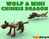 31073 Wolf & Mini Chinese Dragon Alternate Build