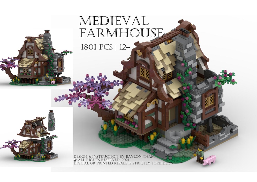 LEGO MEDIEVAL FARM HOUSE by Baylon0613 | Rebrickable - Build with LEGO