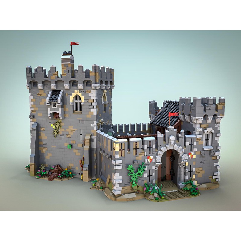 Lego Moc Lions Castle By Sleeplessnight Rebrickable Build With Lego