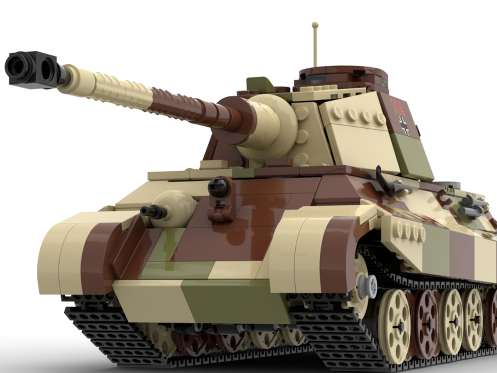 LEGO MOC Tiger II Ausf B heavy tank (summer camouflage) by ...