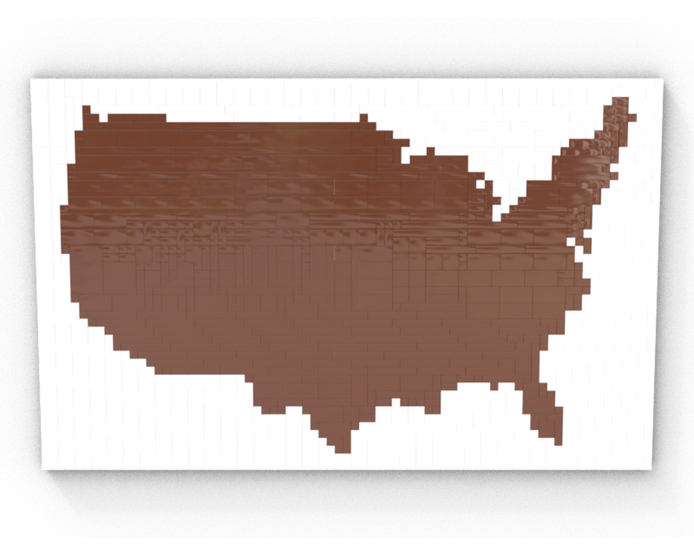 LEGO MOC USA Map by eisi77 | Rebrickable - Build with LEGO