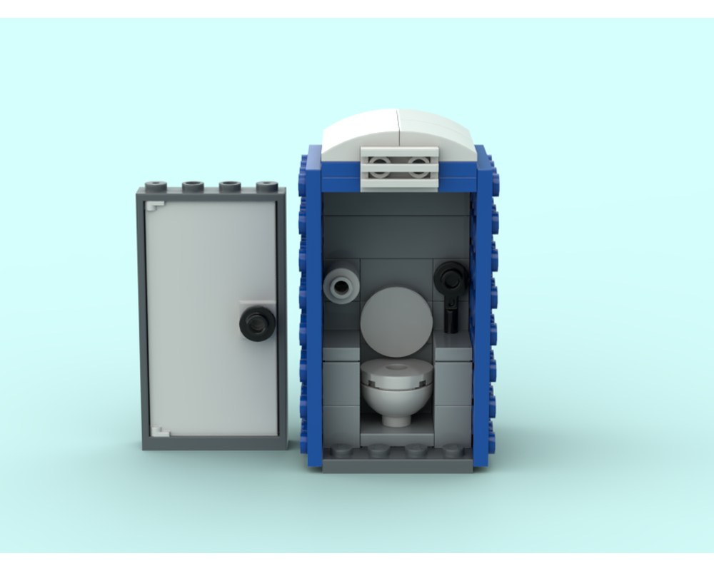 Lego Moc Portable Toilet By Jessyroelandts Rebrickable Build With Lego 8642