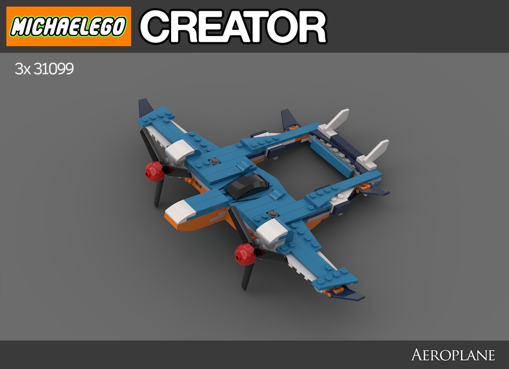 LEGO MOC 3x 31099 : Aeroplane by MrBrickArtist | Rebrickable 