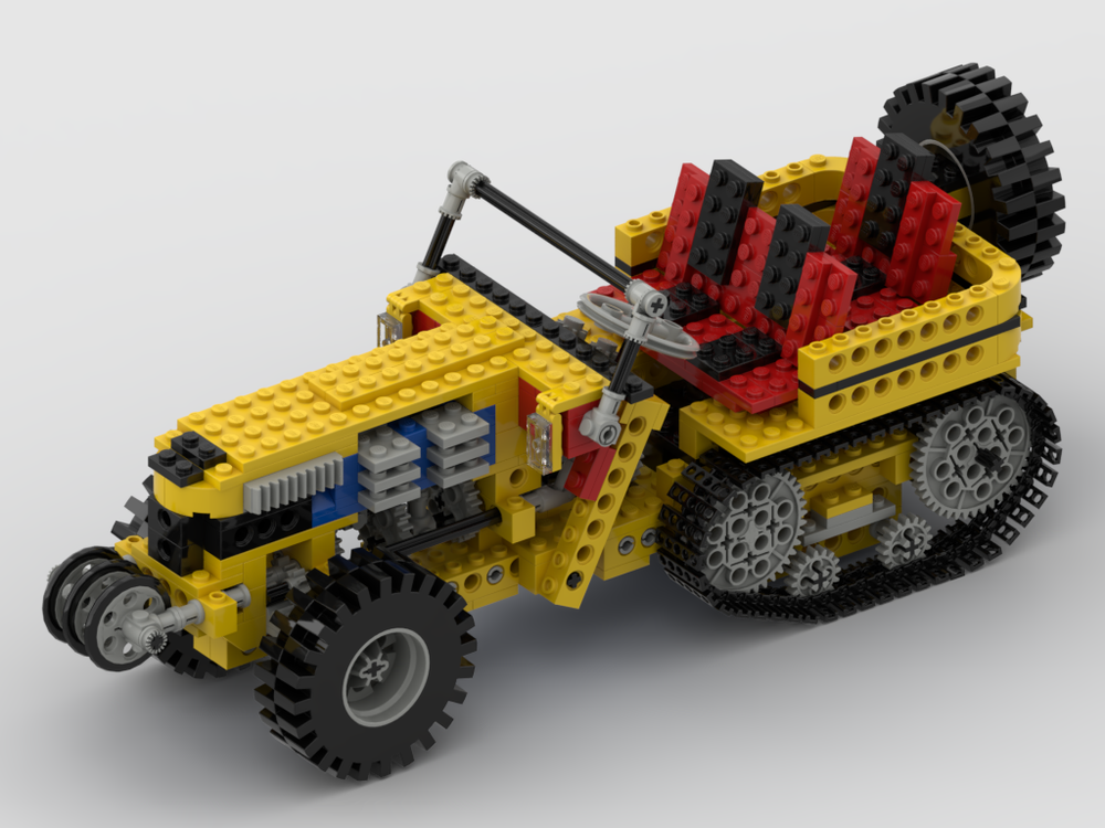 Lego Moc Classic Technic Half-Track By Pako64 | Rebrickable - Build With  Lego