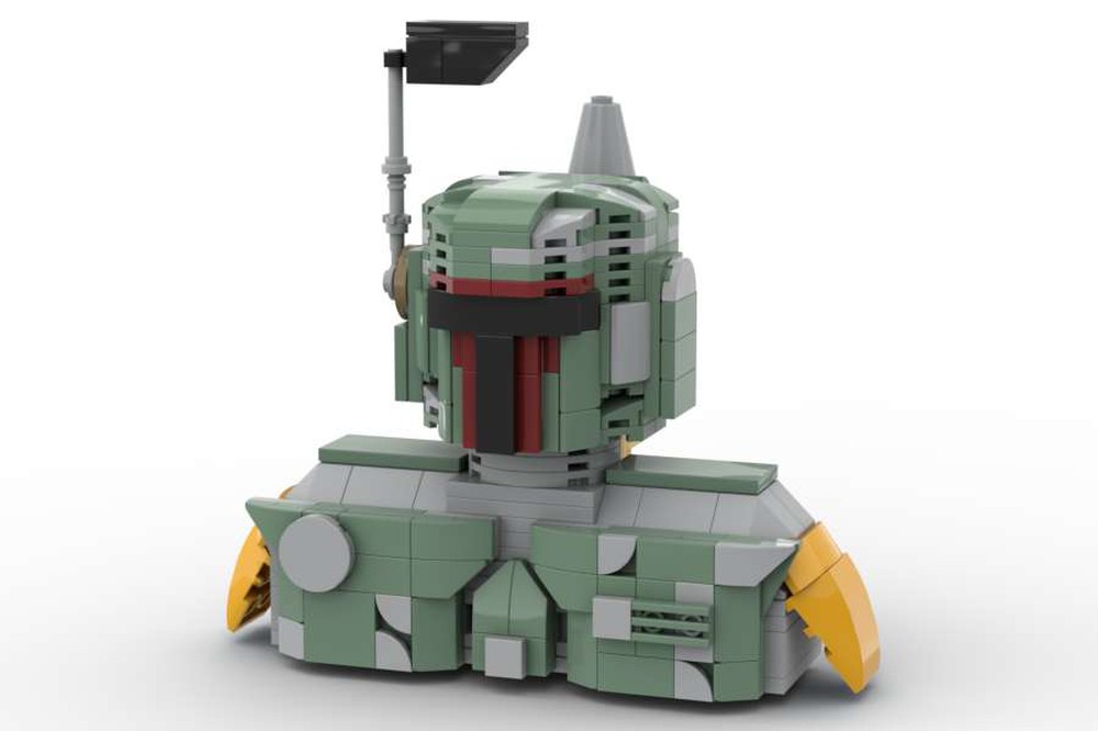 LEGO MOC Lego Mini Boba Bounty Hunter Bust by BricksInLithuania