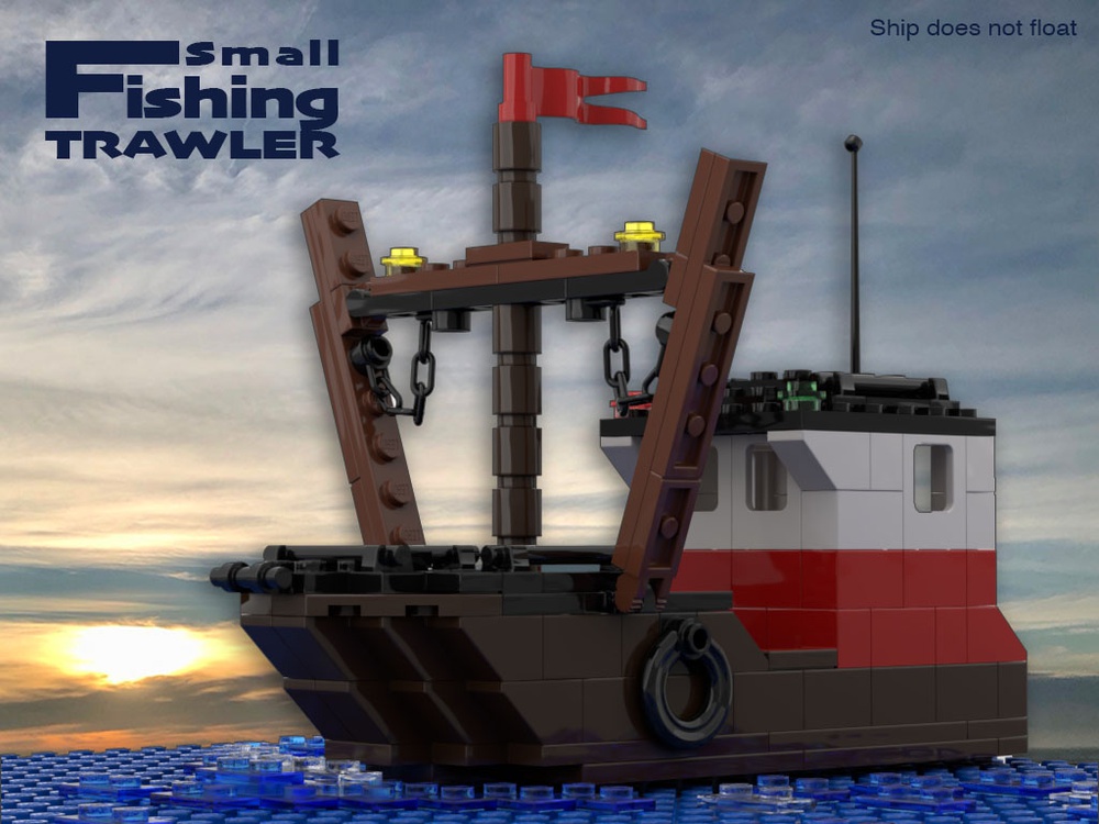 LEGO MOC Small Fishing Trawler by SimpleFlo