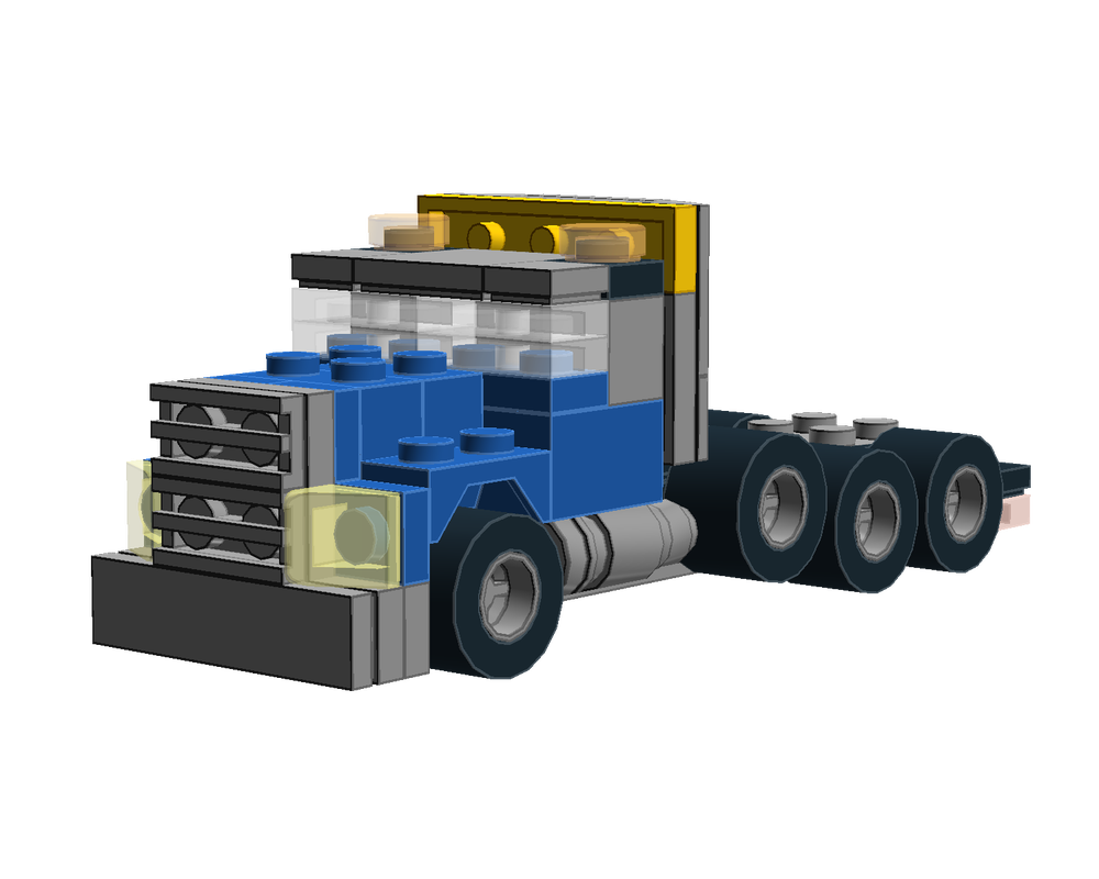 LEGO MOC Mini US Heavy Haul Truck by EDL Bricks | Rebrickable - Build ...