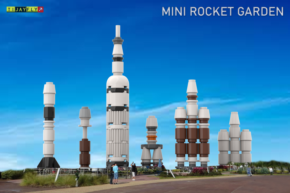 LEGO MOC-68701 Mini Rocket Garden by TiJayFLY | Rebrickable - Build ...