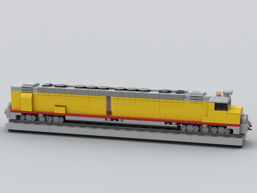 LEGO MOC Locomotive EMD DDA40X - 1/55 by Thierry | Rebrickable