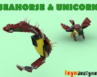 31073 Seahorse & Unicorn Alternate Build