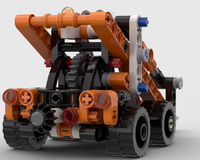 LEGO MOC-68932 42088 C model Skidsteer by whuismans | Rebrickable