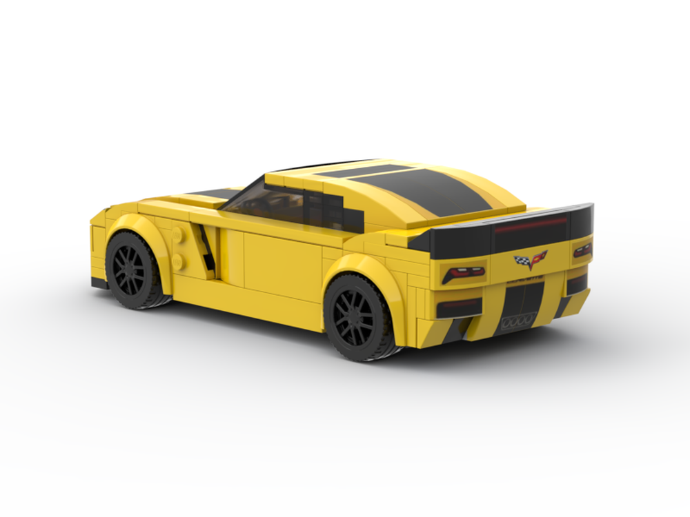 LEGO MOC Corvette Z06 (8-wide) by 2g_bricks | Rebrickable - Build