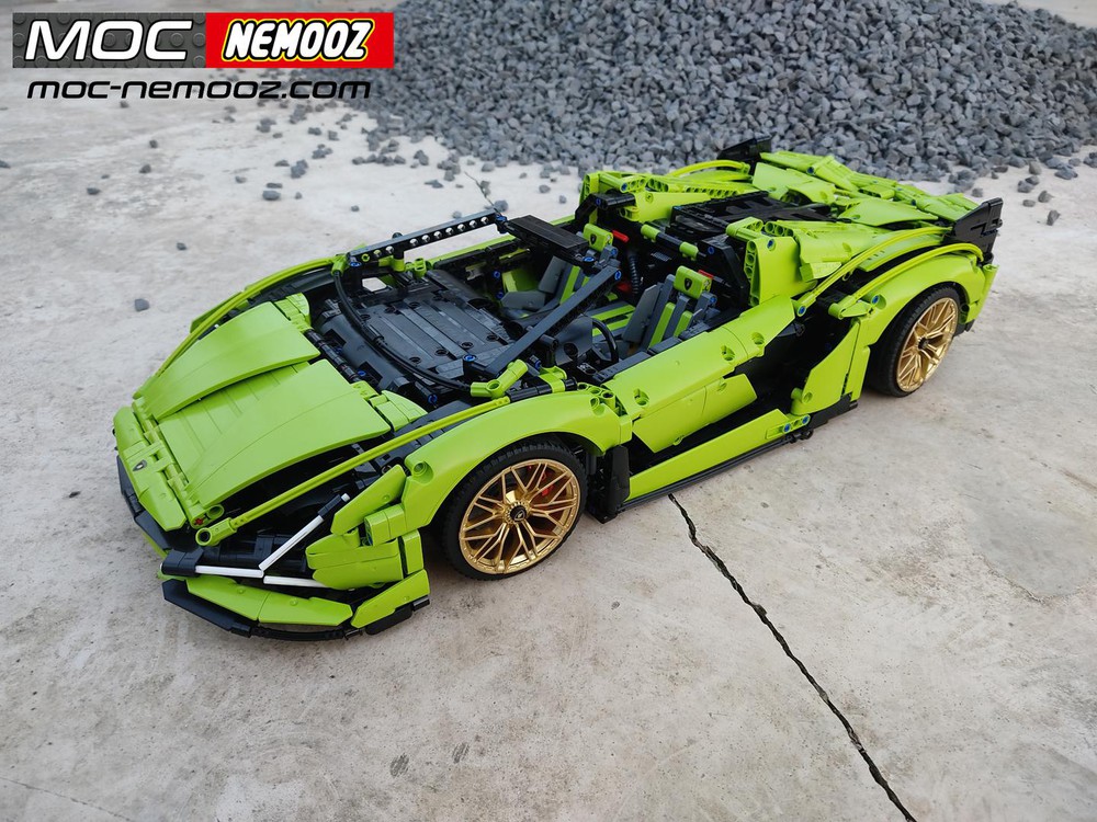 LEGO MOC Lamborghini SIAN Roadster 42115 B model by MOC NEMOOZ