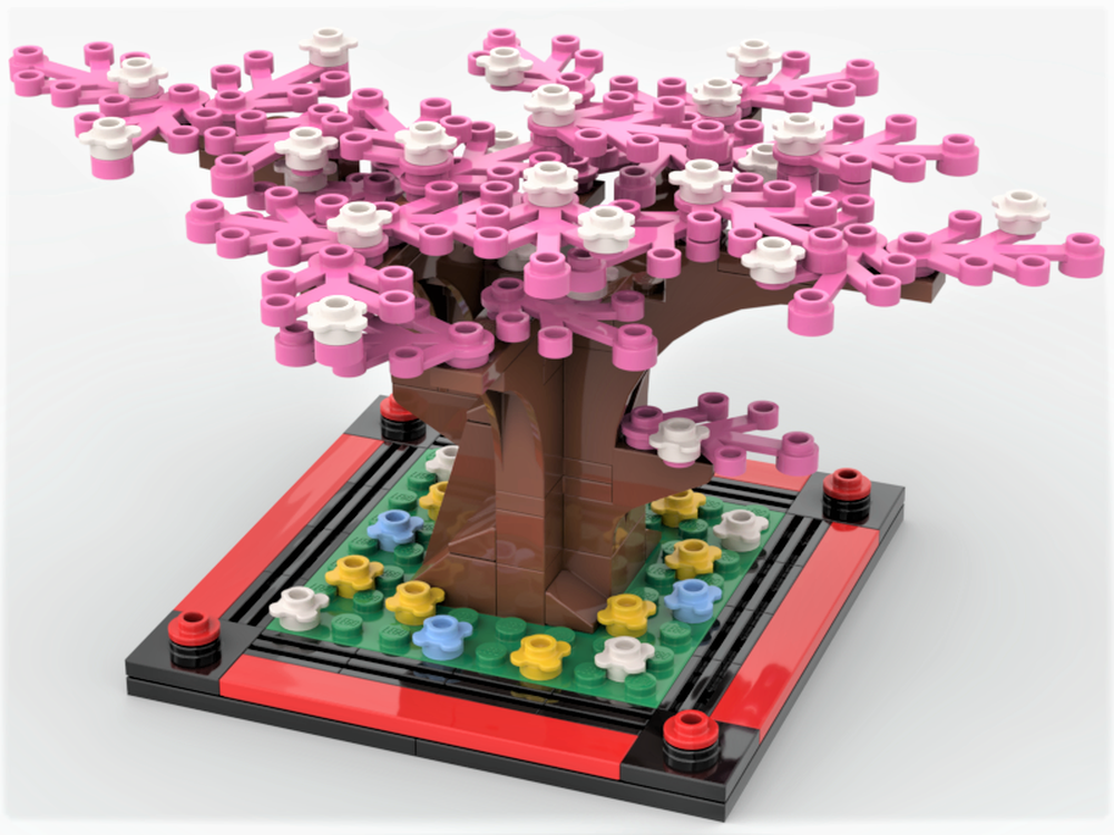 LEGO MOC Sakura tree by xmsbricks | Rebrickable - Build with LEGO