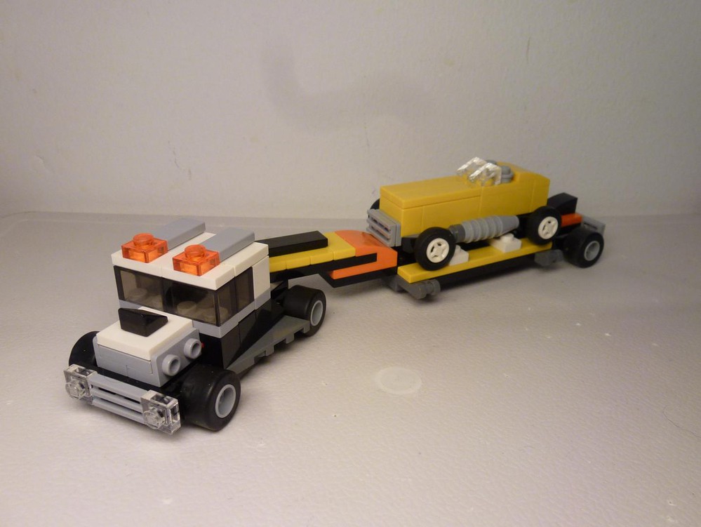 Lego Moc 31060 Racing Car Transporter By Perbonde 