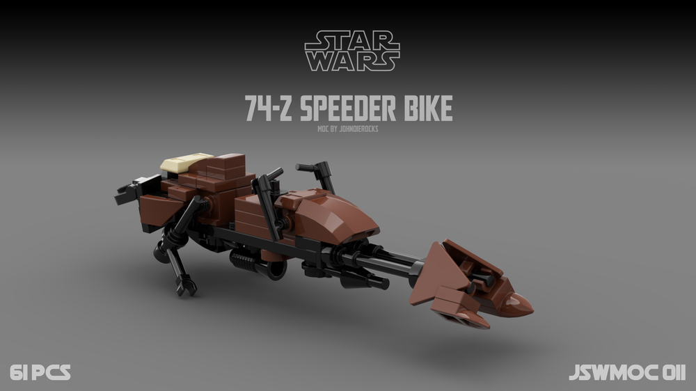 LEGO MOC 74-Z Speeder Bike Brown by JohndieRocks | Rebrickable