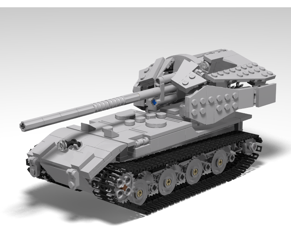 Lego Moc Wt Auf E 100 Tank Destroyer By Gunsofbrickston Rebrickable Build With Lego