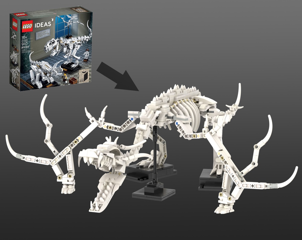 MOC 21320 Dragon Fossil by | Rebrickable - Build