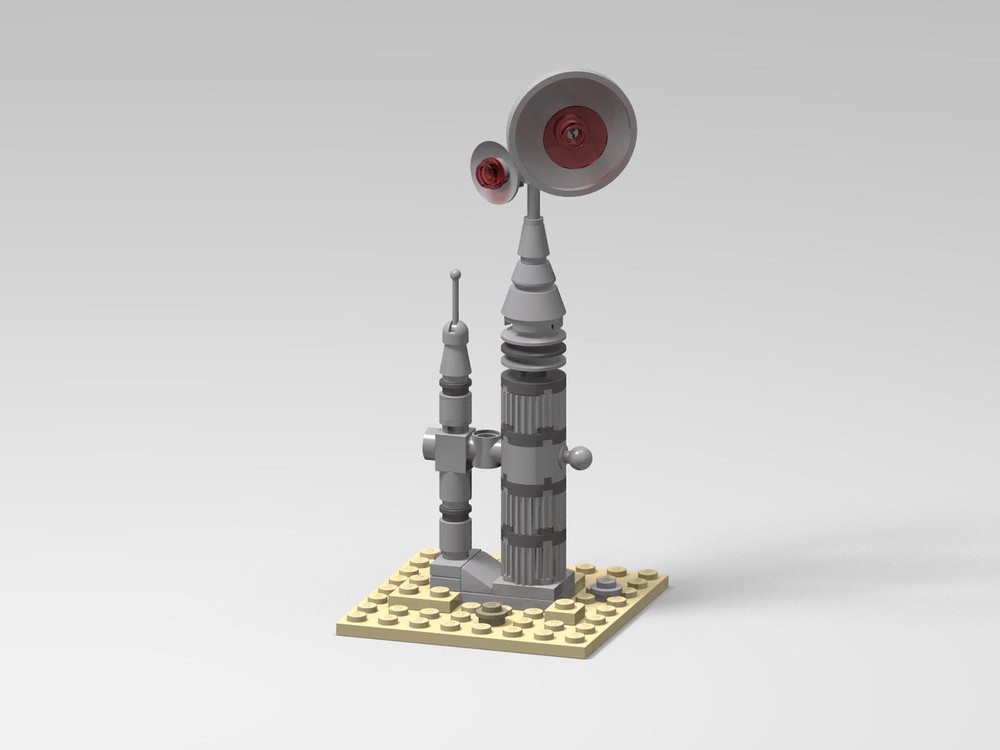 LEGO MOC Custom Tatooine Antenna by R00T5 Rebrickable Build with LEGO