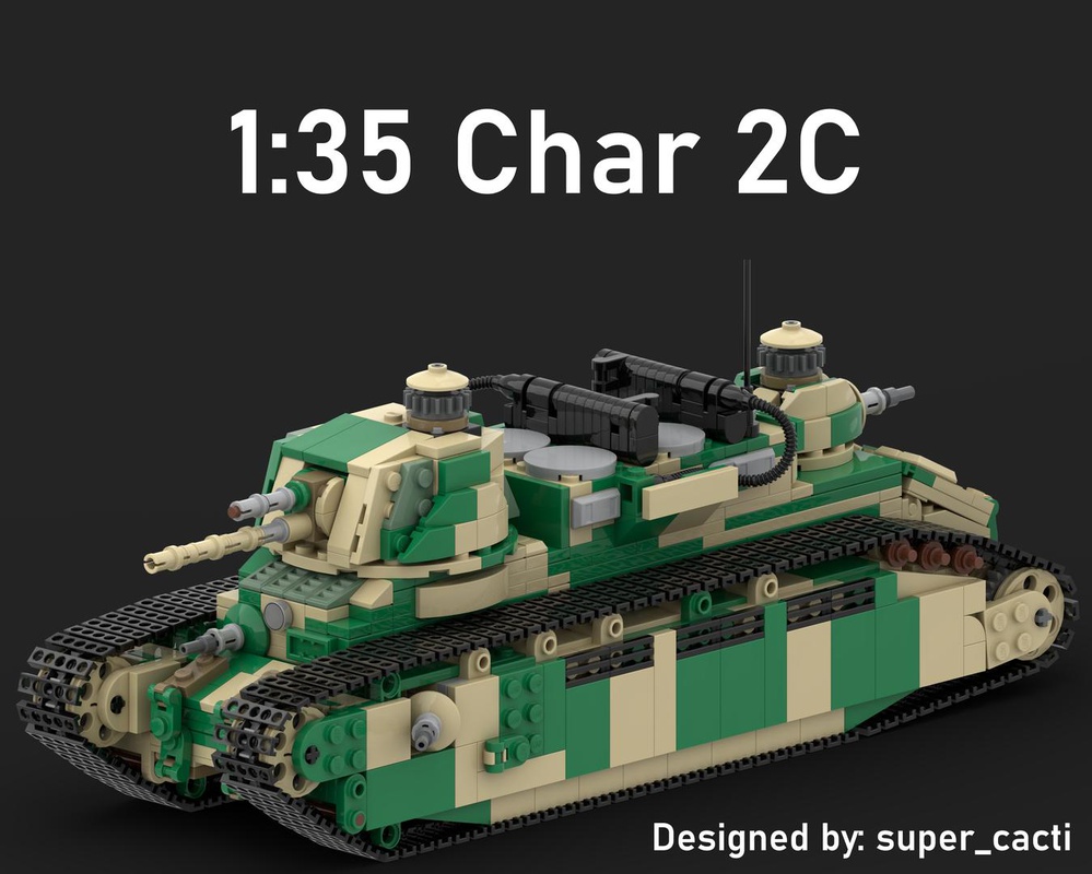 LEGO MOC 1:35 Char 2C by super_cacti