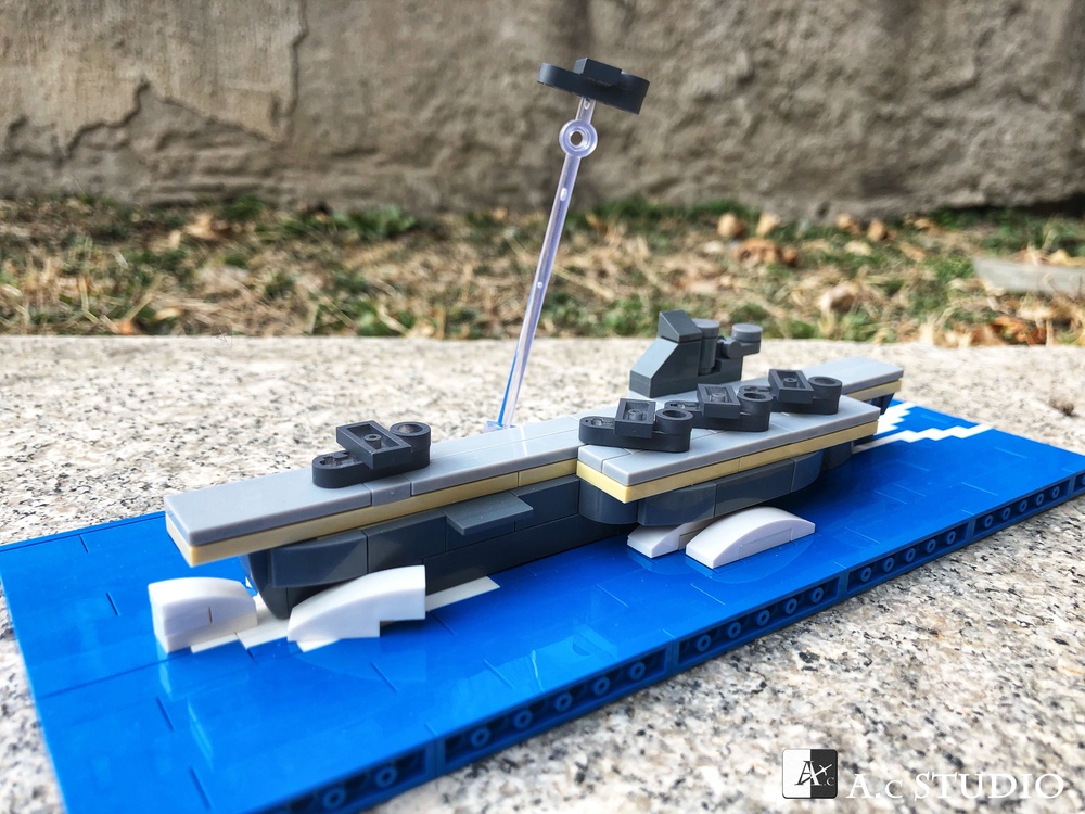 entusiastisk stof flov LEGO MOC Mini Scene----WWII Aircraft Carrier (Desk Decoration) by AcStudio  | Rebrickable - Build with LEGO