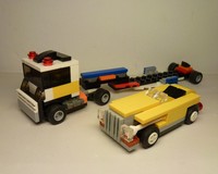 31060 Classic Car with Transporter