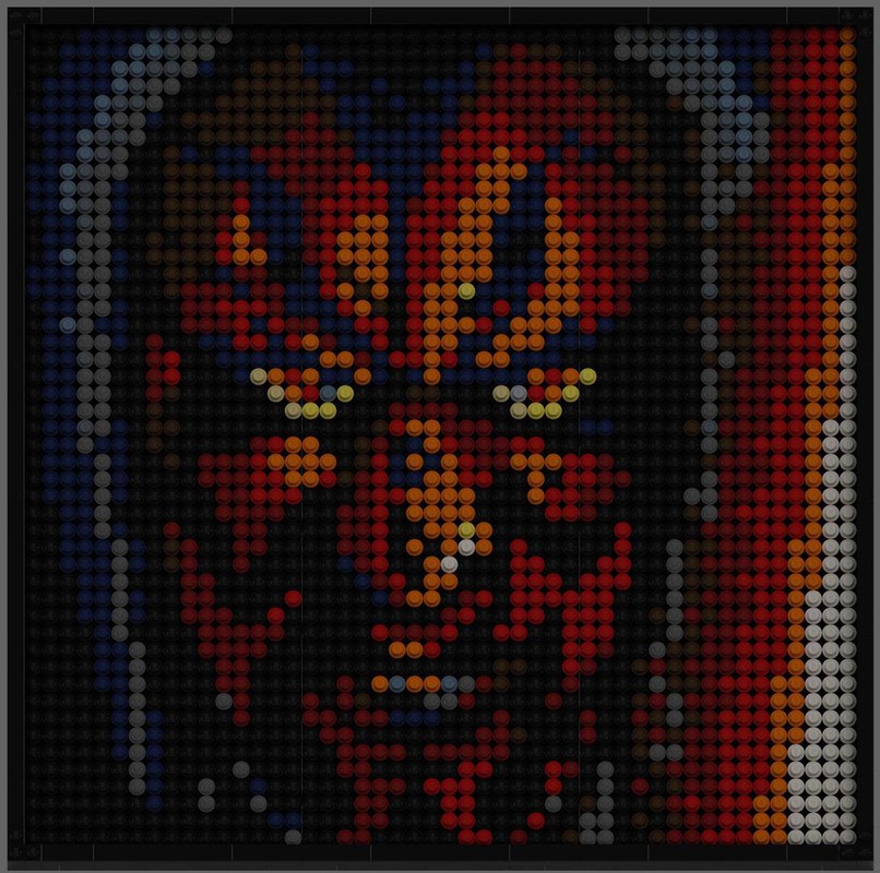 LEGO MOC Darth Maul Mosaic (Hooded) by GoenPlaymore | Rebrickable ...