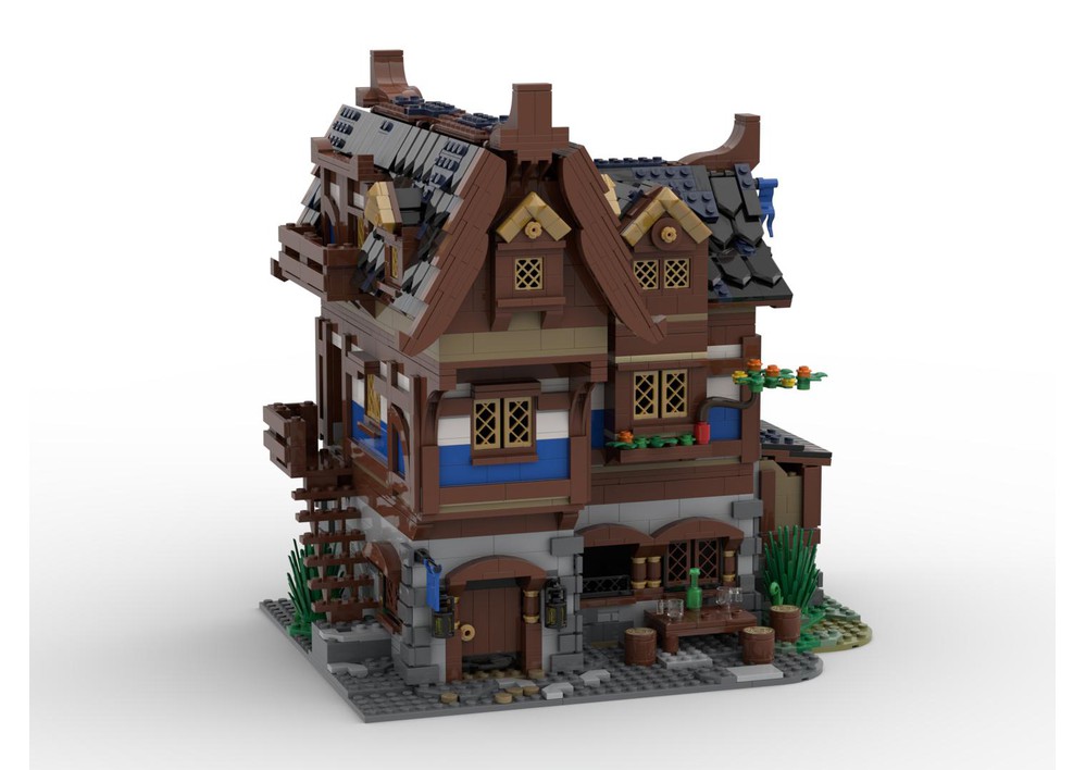 LEGO MOC MEDIEVAL TAVERN & INN by Baylon0613 | Rebrickable - Build with ...