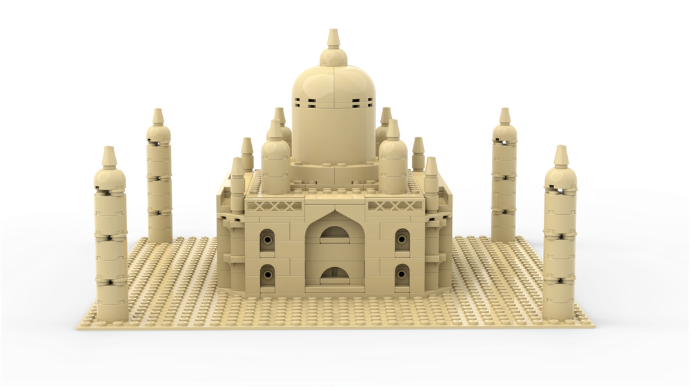 LEGO MOC Taj Mahal by xmsbricks | Rebrickable - with