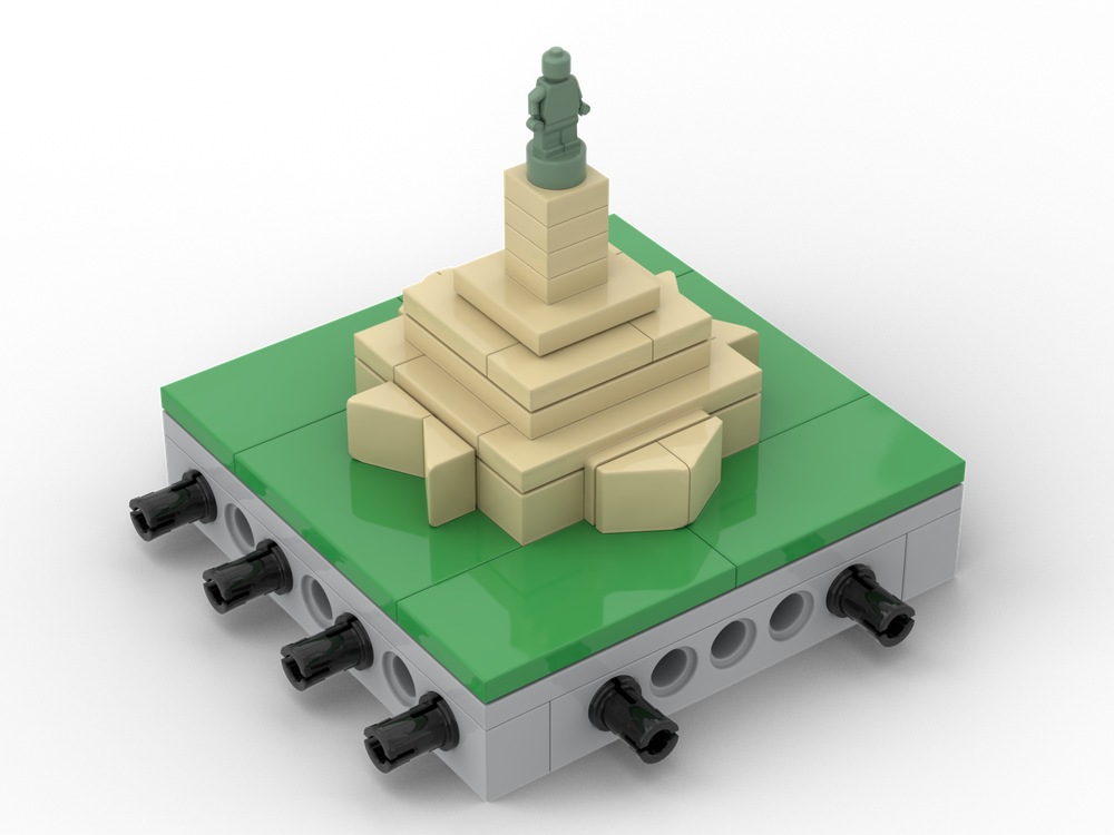 LEGO MOC Statue of Liberty  Nano Modular World by 2in1