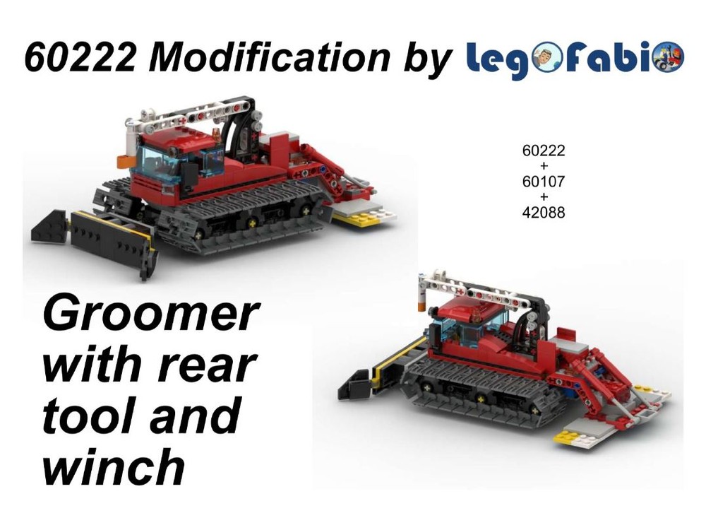 LEGO MOC-70327 Snow groomer Modification by Fabio_BrickintheWall