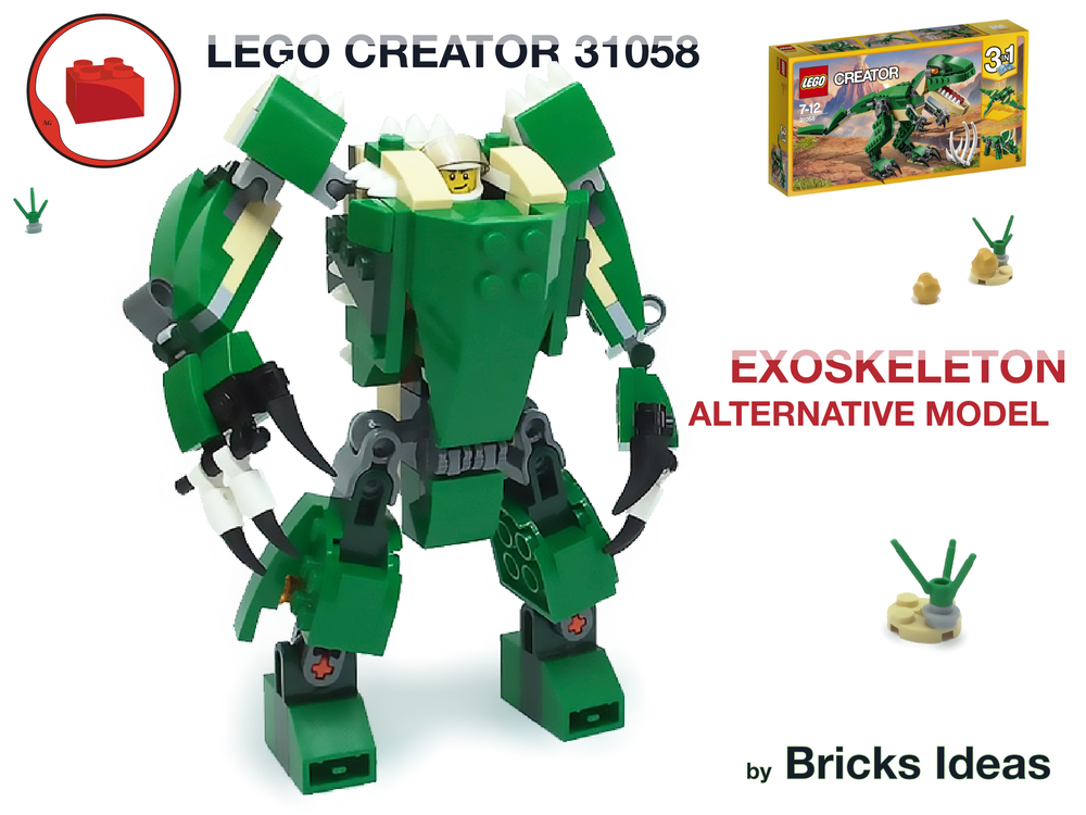 Kritisk Ordliste Velkendt LEGO MOC Exoskeleton - Lego Creator 31058 set by Bricks Ideas | Rebrickable  - Build with LEGO