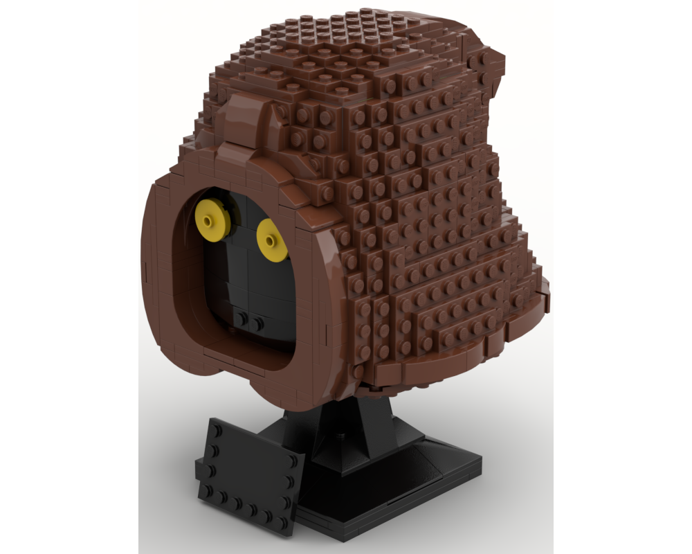 lego helmet bust