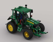 LEGO MOC 42131 John Deere 8RX 410 with mower combination by