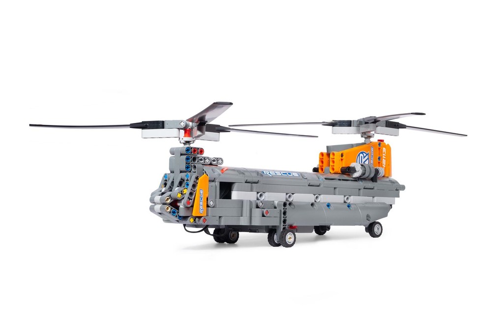 LEGO MOC-70842 42113 B Model - Boeing Chinook CH-47 (Motorized) by