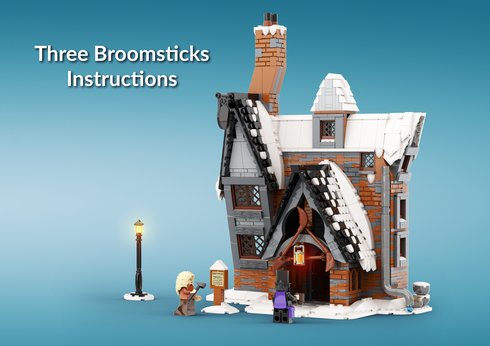 Lego Moc Hogsmeade Three Broomsticks Inn By Martinlegodesign Rebrickable Build With Lego