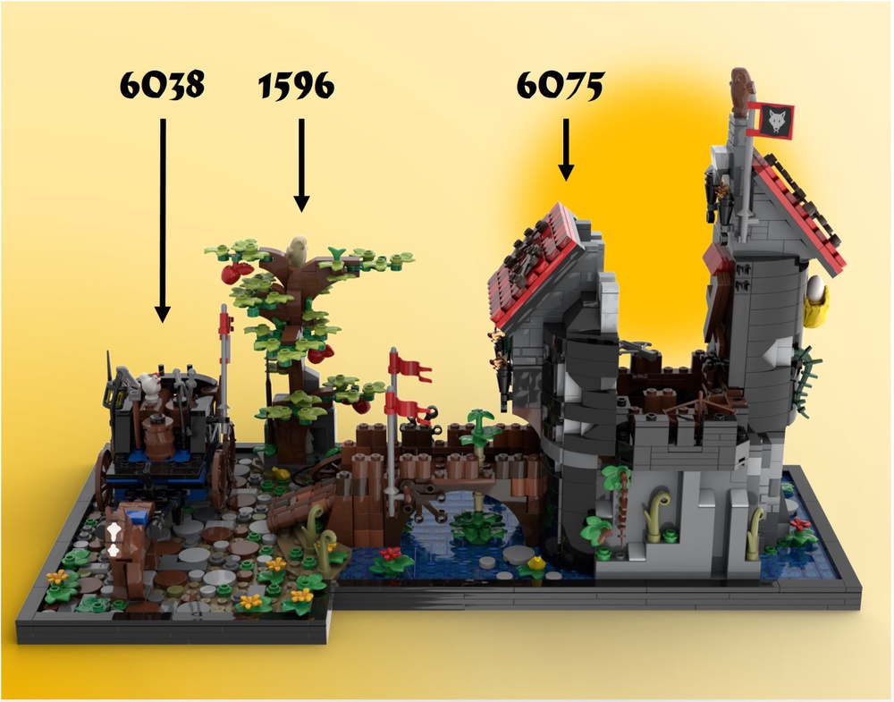 LEGO MOC Tribute to the Wolfpack - 6075, 6038, 1596 by ...