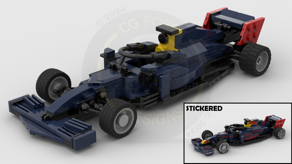 LEGO MOC F1 Red Bull Racing RB16B by LegoCG Rebrickable Build with LEGO
