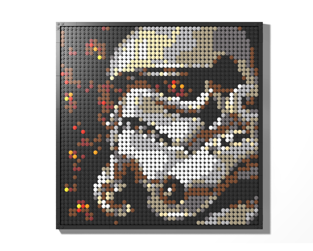 LEGO MOC Stormtrooper Mosaic Art by JoshBuildsStuff | Rebrickable