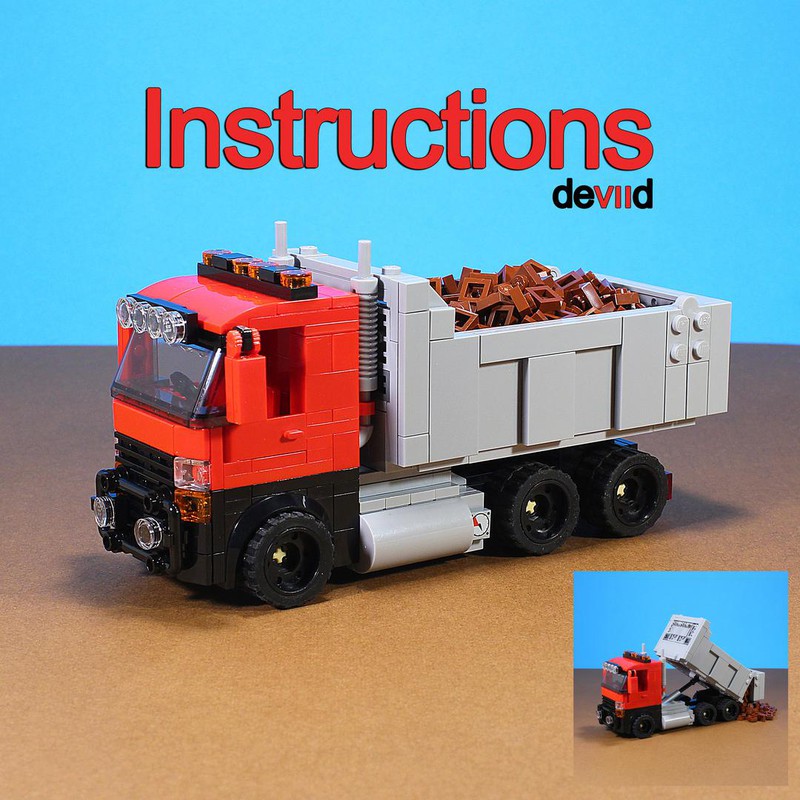 MOC Red Truck by Devid VII | Rebrickable - Build with LEGO